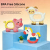 Cartoon Animal Silicone Baby Teether with Pacifier Clip