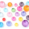 Colorful Round Acrylic Beads - Assorted Sizes for Jewelry Making