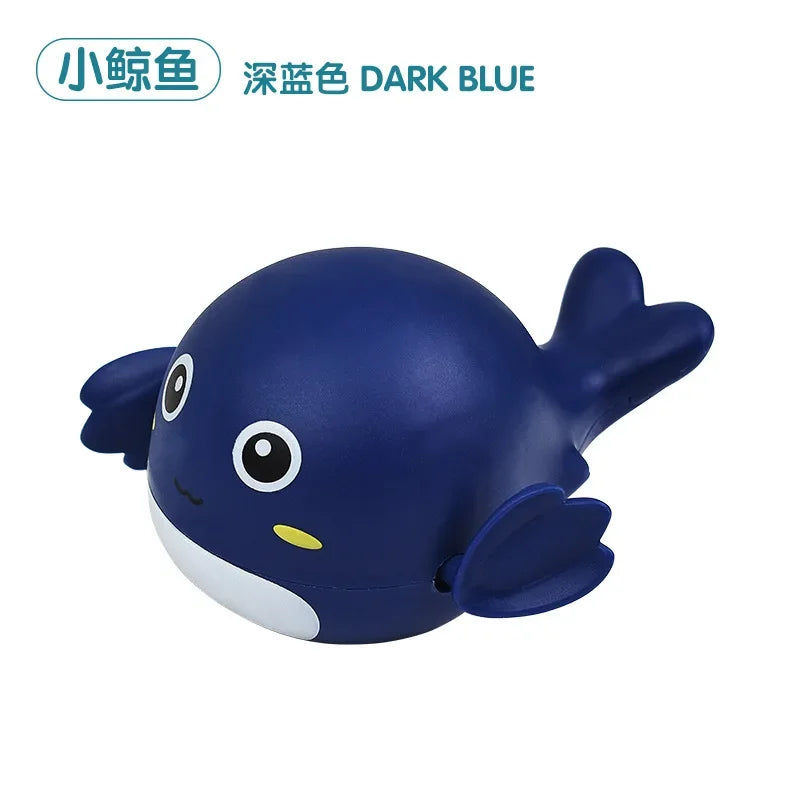 Spring-Powered Bath Toys for Kids – Cute Turtle, Duck, and Whale Water Toys