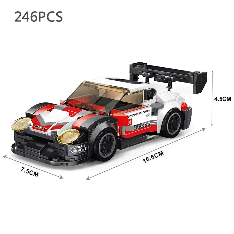 Supercar Model Building Block Kit