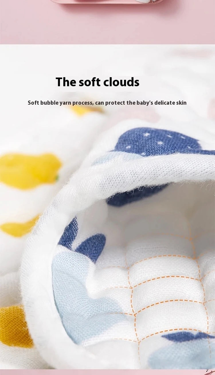 5-Pack Soft Cotton Muslin Bandana Bibs for Teething Babies