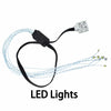 A bundle of LED lights with wires and a connector, labeled as LED Lights.
