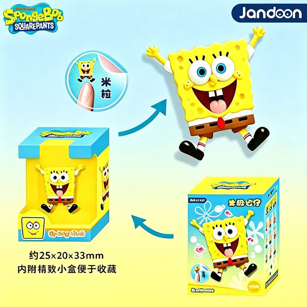 SpongeBob SquarePants Happy Bikini Bottom Journey Mini Bean Collectible Figurine