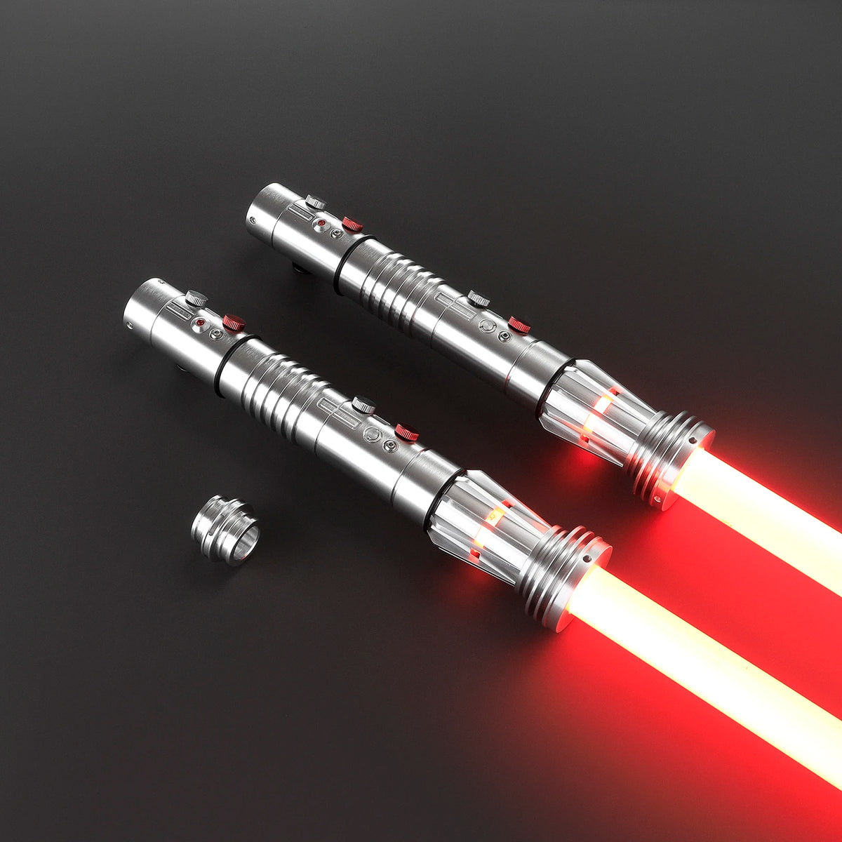 Dual-Blade Lightsaber with Infinity Color Modes and Motion-Activated Effects