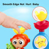 Monkey Caterpillar Wall-Mounted Bath Toy with Waterfall Fun