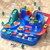 Racing Rail Car Adventure Set — Mechanical Track Toy for Kids