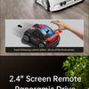 A black drift RC car with an HD camera is shown in various modes and control setups.