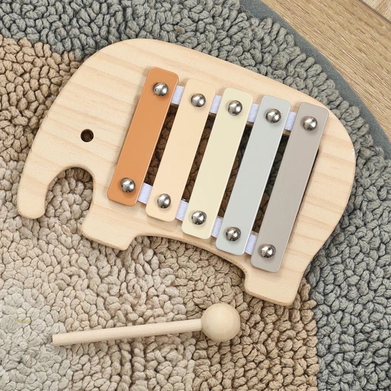 Cartoon Elephant Xylophone Musical Toy for Toddlers