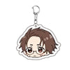Acrylic keychain set featuring characters Isagi, Bachira, and Kunigami from Blue Lock