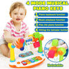 Interactive Drum & Piano Toy with Rotating Lights and Sounds