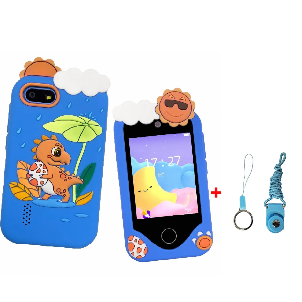 Kids' Smart Phone Toy with Dual Camera and 28 Learning Games