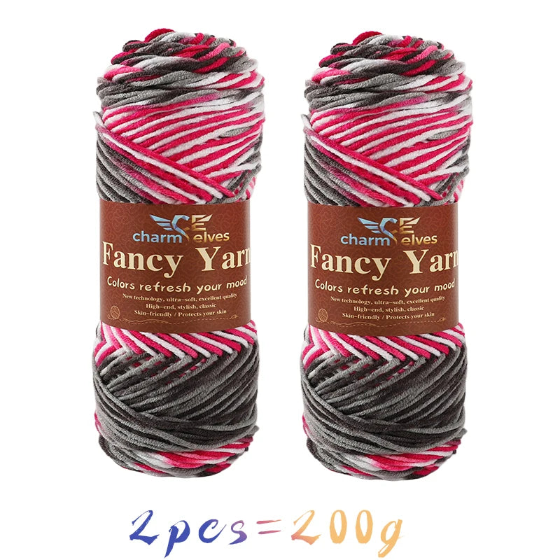 Soft Gradient Acrylic Yarn - 200g per Ball