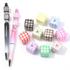 Classic Plaid Acrylic Cube Beads for Jewelry Making