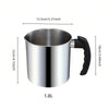 Stainless Steel Wax Melting Pitcher with Anti-Drip Spout