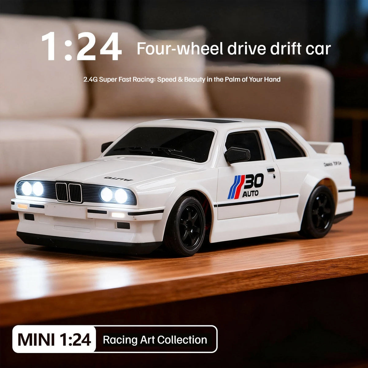 M3 GT500 1/24 RC Drift Car 4WD 2.4G High-Speed Remote Control Car