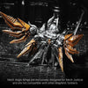 A detailed metallic figurine of Mech Aegis Wings designed for a Mech Justicar.