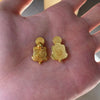 Golden Miniature Turtle Figurine for Prosperity and Good Fortune