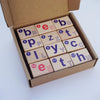 Wooden Magnetic Alphabet Blocks for Phonics and Spelling