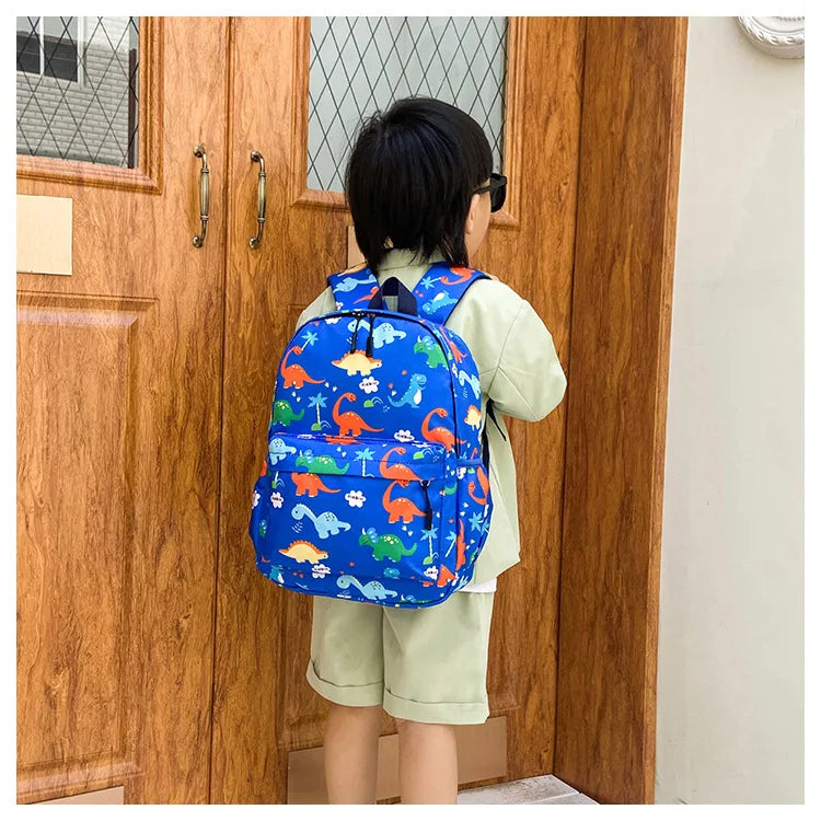 Dinosaur Print Kids Backpack for Kindergarten & School