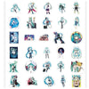A collection of 100 cute decorative anime stickers featuring Hatsune Miku and other characters.