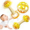 Baby Sensory Rattle Toy Set with Spinning Stacker