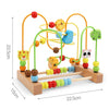 Wooden Bead Maze Roller Coaster Toy for Toddlers