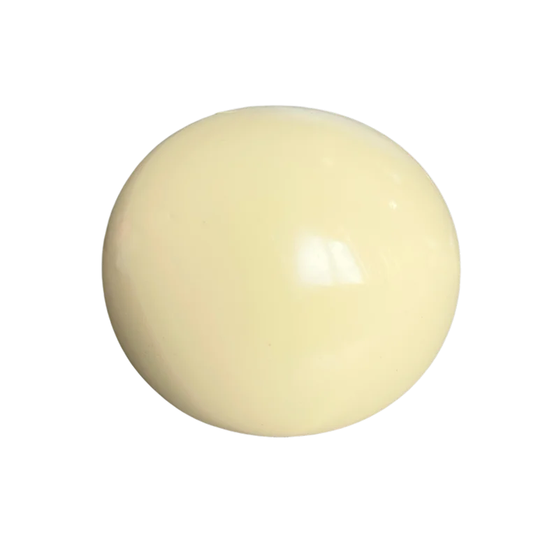 A smooth, spherical ball of pale yellow or cream-colored squishy material.