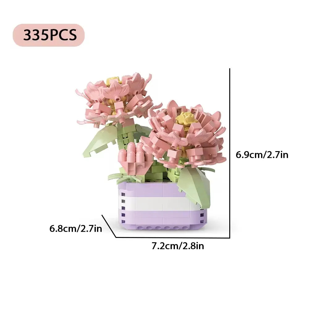 Everlasting Flower Bonsai Building Blocks Set