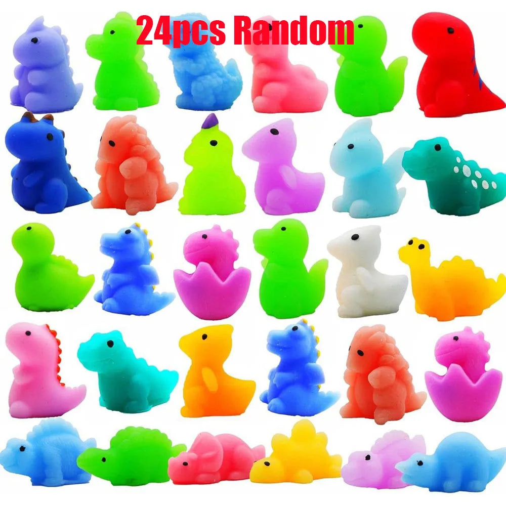 Kawaii Mochi Squishy Toys - Mini Dinosaur & Animal Stress Relief Fidgets
