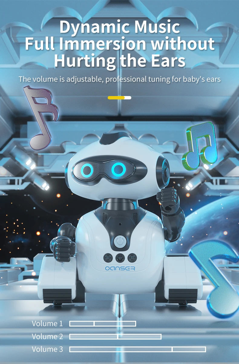 Interactive Gesture-Controlled Robot Toy with Music, Dance & Programming
