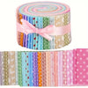 40-Piece Cotton Fabric Patch Assortment for Crafts and Sewing