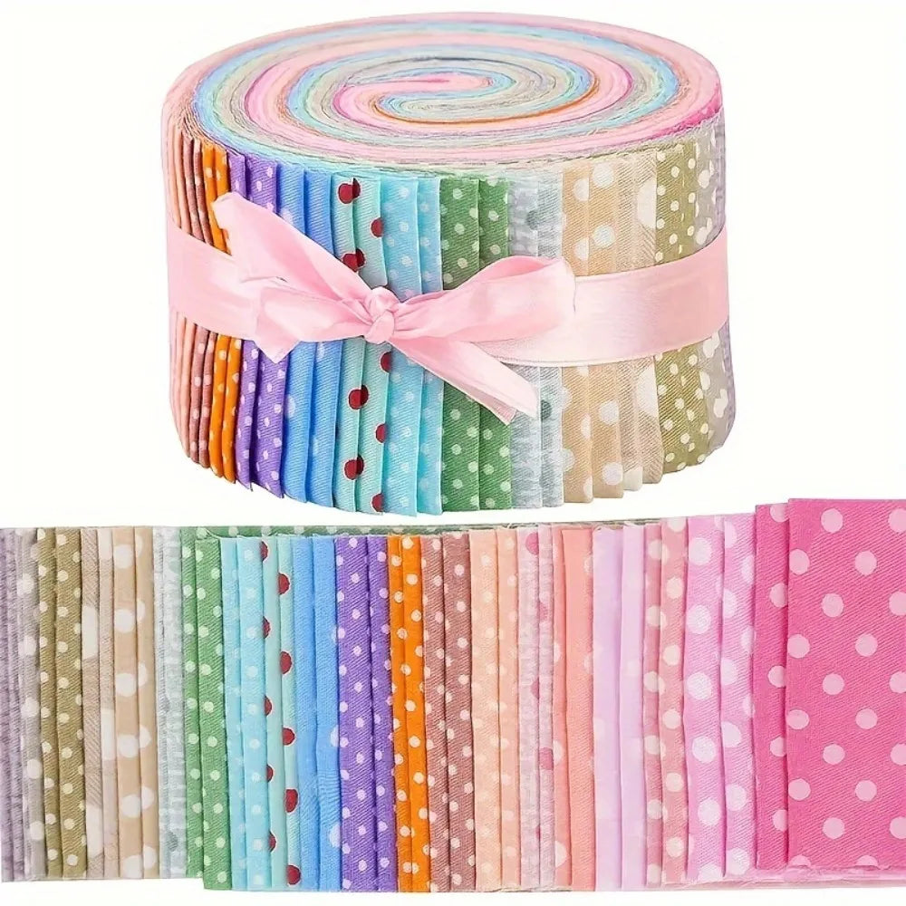 40-Piece Cotton Fabric Patch Assortment for Crafts and Sewing