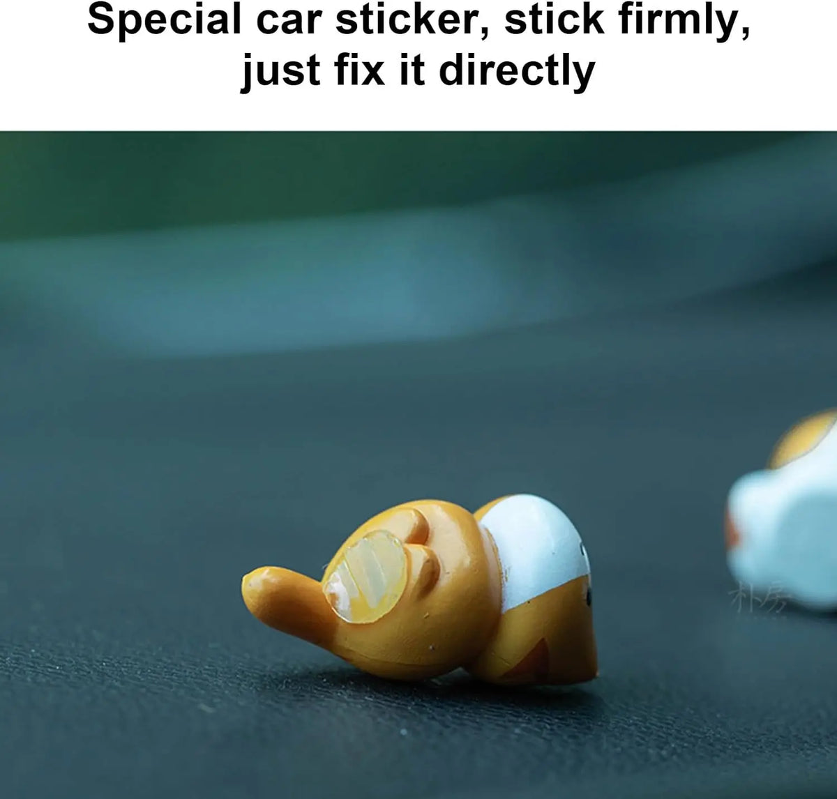 6-Pack PVC Cat Figurines for Car, Home, and Screen Decor