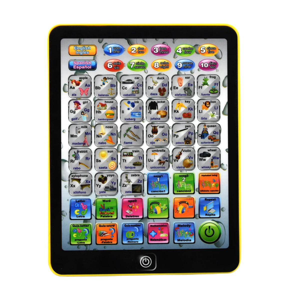 Spanish-English Bilingual Learning Tablet for Kids