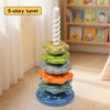 Rainbow Twist & Stack Nesting Rings Toy for Toddlers