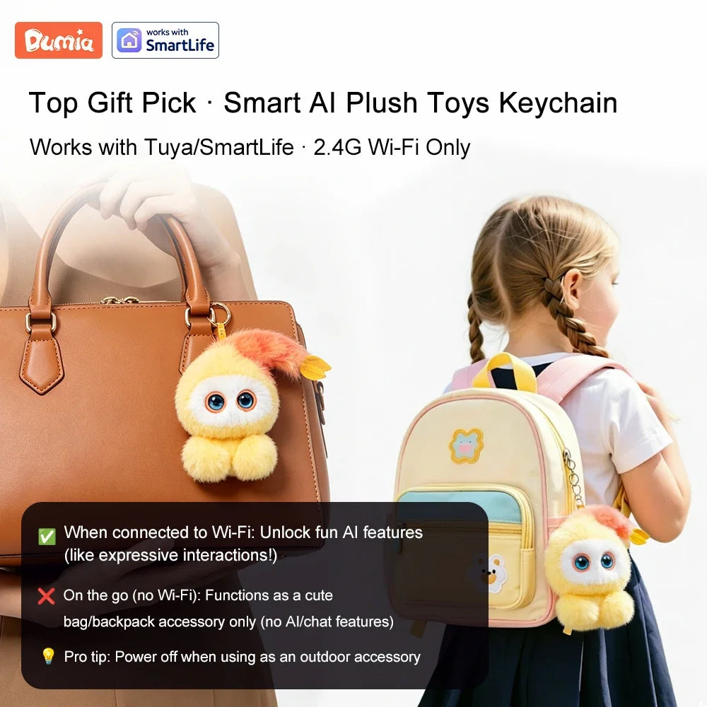 Interactive AI Plush Robot with LED Eyes & Voice Control