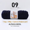 Luxurious Alpaca Wool Blend Yarn — 500g Thick Knitting Yarn