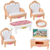 Mini Dollhouse Furniture Set – Bedroom & Kitchen Playset for Kids