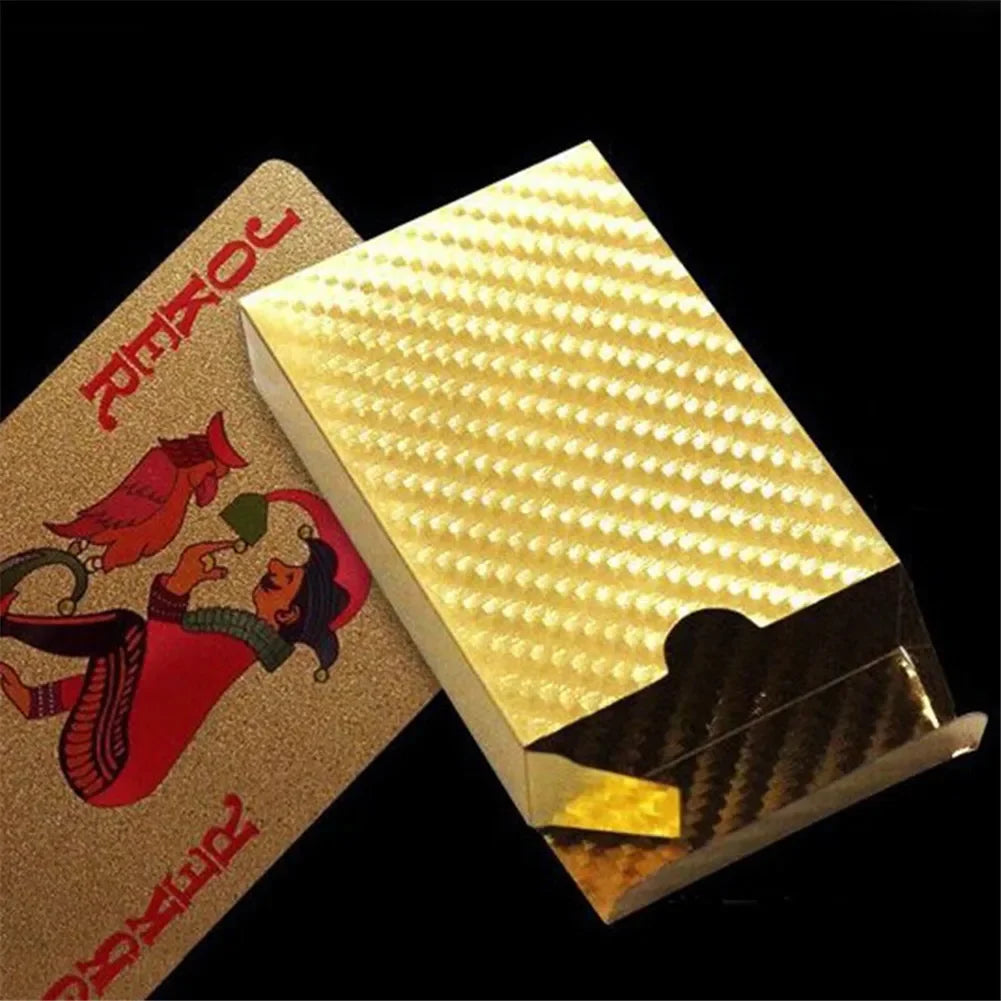 24K Gold Metallic Waterproof Playing Cards
