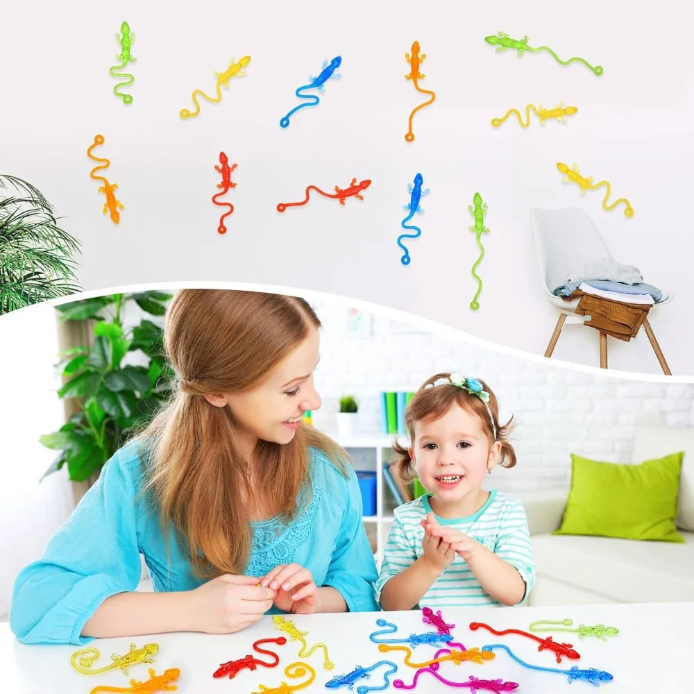 Sticky Climbing Lizard Toys for Party Favors & Prizes