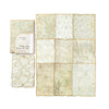 A collection of vintage paper sheets featuring floral and textured patterns for journaling and scrapbooking.