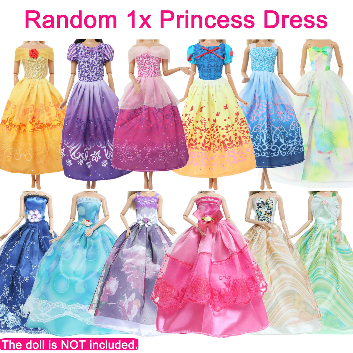 27-Piece Doll Fashion Wardrobe Collection for 11.5-Inch Dolls