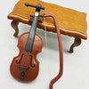 Handcrafted Miniature Wooden Violin Decoration