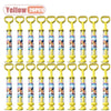 Yellow rotating firework water blaster toy for kids with multiple nozzles