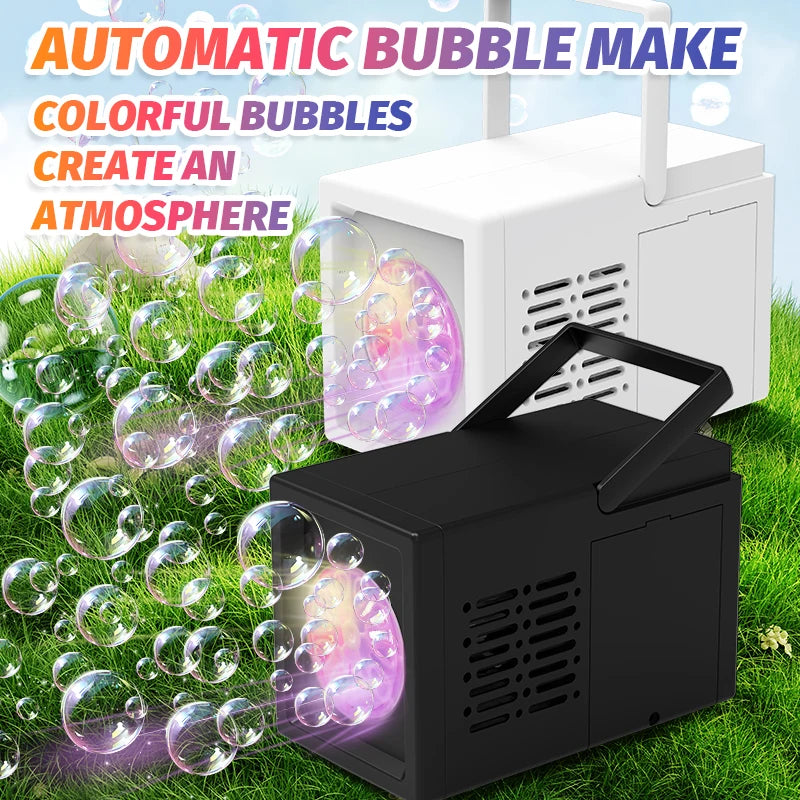 Automatic Bubble Machine for Kids – No Batteries Needed