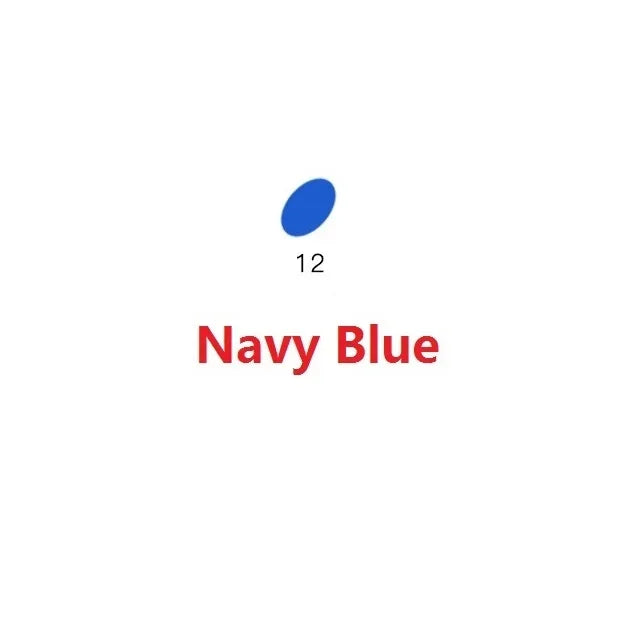 A blue circle labeled 12, representing Navy Blue color for Premium Polymer Clay.