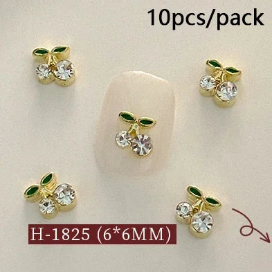 Fruit & Floral Resin Nail Art Decorations