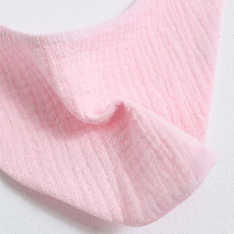 Organic Cotton Muslin Baby Bib with Bandana Style