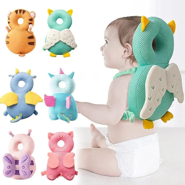 A collection of colorful breathable cotton head pillows for baby and toddler use.