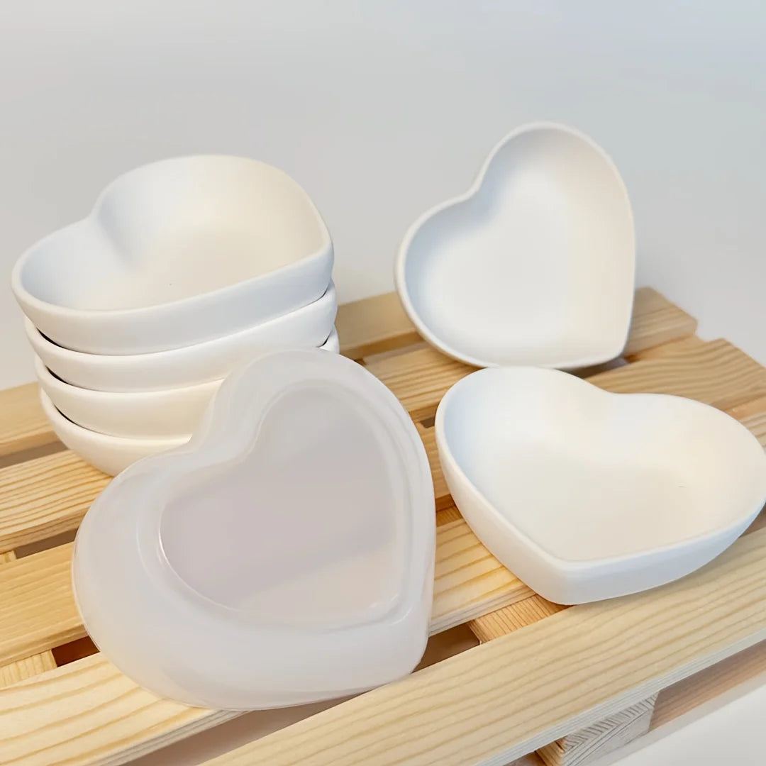 Heart-Shaped Silicone Mold for Resin, Cement, and Candle Crafts